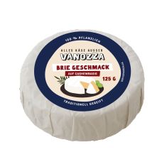 Vanozza, vegane Käsealternative, Cashewbasis, Brie Geschmack, 125 g