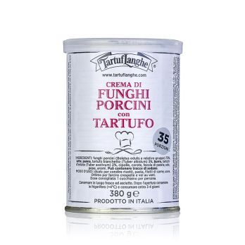 TARTUFLANGHE Steinpilz-Paste, mit Bianchetto- und Sommertrüffel, 380 g