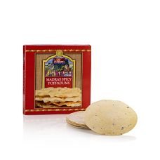 Pappadums, mit schwarzen Pfeffer ø 12-13cm, 112 g, 12 St