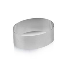Edelstahl-Ausstecher, oval, glatt, 7,5x4,5x3cm hoch, 1 St