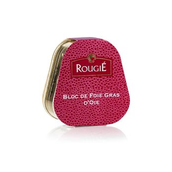 Gänsestopfleberblock, Foie Gras, Trapez, Halbkonserve, Rougié, 75 g