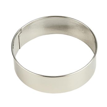 Edelstahlring-Ausstecher, glatt, ø 8cm, 2,5cm hoch, 0,3mm stark, 1 St