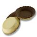 Dessert-Tartelettes, rund, ø 9cm, H 2cm, Mürbeteig/Schokoglasur, 3,96 kg, 120 St