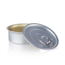 Dose mit Deckel zum Füllen, rund ø 80x35mm, 100ml, Alu, säurebeständig, 1 St