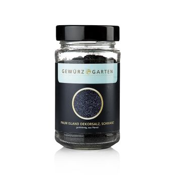 Gewürzgarten Palm Island Pacific-Salz, Dekorsalz mit Aktivkohle, grob, Hawaii, 220 g