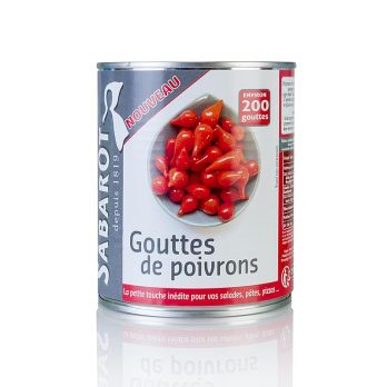 Paprikatropfen, rot, Sweety Drops, Gouttes de Poivron, 793 g