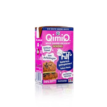 QimiQ Whip Schokolade, kalt aufschlagbares Sahne Dessert, 16% Fett, 250 g