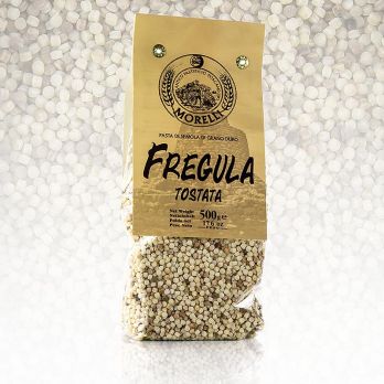 Morelli 1860 Fregula (Fregola) Tostata, mit Hartweizen, 500 g