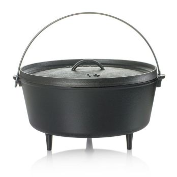Zubehör - Kochtoopf Lodge Camp Dutch Oven, 3 Füße, Ø 35,6cm, inkl. Deckel, 9,5, 1 St