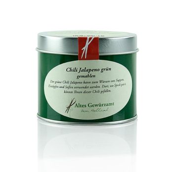 Chili Jalapeno, grün, gemahlen, Altes Gewürzamt, 60 g