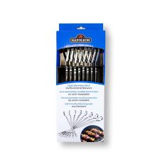 Napoleon Grillzubehör - Grillspieß - Wellenspieß, 38cm, Edelstahl, 8 St