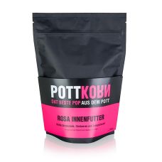 Pottkorn - Rosa Innenfutter, Popcorn mit weißer Schokolade und Himbeeren, 150 g