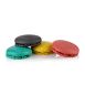 Macarons Mischung 2 (je 96 x Schwarz, Cassis, Zitrone, Türkis), ca. Ø3,5cm, 921 g, 384 St