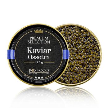 BOS FOOD Premium Selection - Ossetra/Osietra Kaviar, Acipenser gueldenstaedtii, China, 125 g