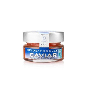 Heide-Forellen-Kaviar, mit Sylter Meersalz, orange-rot, ASC, 50 g