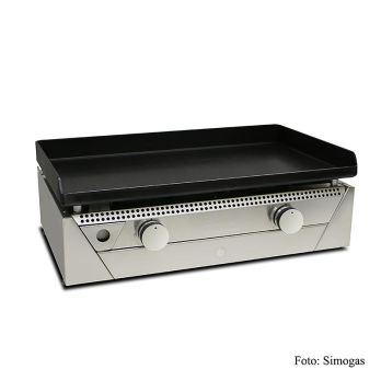 Plancha Bräter, Rainbow Edelstahl, 71x41cm, 6,6KW Gas (Simogas), 1 St