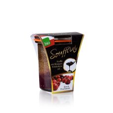 Soufflini - Schokoladensouffle mit flüssigem Kern, auf Kirschspiegel, BIO, 100 g