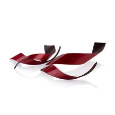 Schokoaufleger Twist Red, rotes Schokornament, 80x20x30mm, Dobla (77342), 140 g, 80 St
