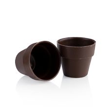 Schokoform Flower Pot Large, dunkel, 62x55mmm, dobla (18143), 840 g, 28 St
