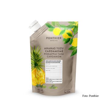 Püree - Ananas, Yuzu, Cardamom & Zucker Püree (Cocktailbase), 1 kg