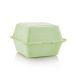 Mehrweg Take-Away Burgerbox, 157x157x104mm, Grün, 50 St