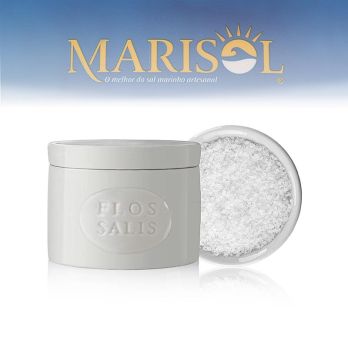 Tisch-Salz-Gefäß  -Rund-  Flos Salis®, Flor de Sal, klein, BIO, 100 g
