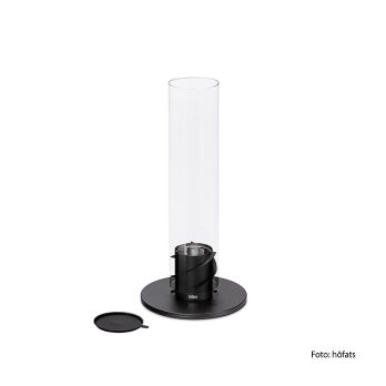 Tischfeuer SPIN 90, Schwarz (Windlicht, Gartenfackel), höfats, 1 St
