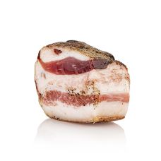 Guanciola, Schweinebacke mit Pfeffer, Montalcino Salumi (Guanciale), ca.300 g