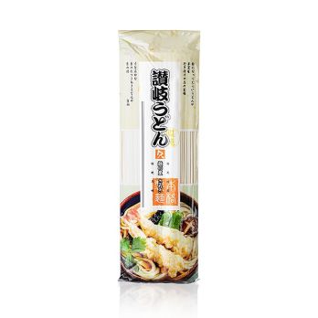 Udon Nudeln - Weizennudeln, hell, flach, 3mm, ca. 24cm lang, Kubota, 250 g