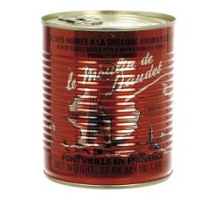 Schwarze Oliven, mit Kern, mit Kräutern der Provence, 500 g