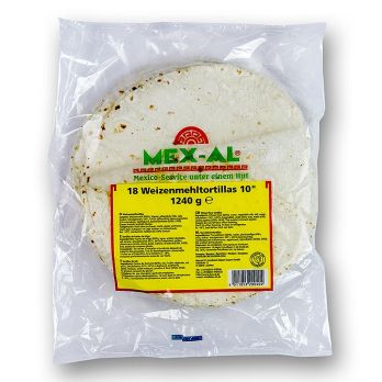 Weizen-Tortillas Wraps, ø 25cm, TK, 9,92 kg, 144 St