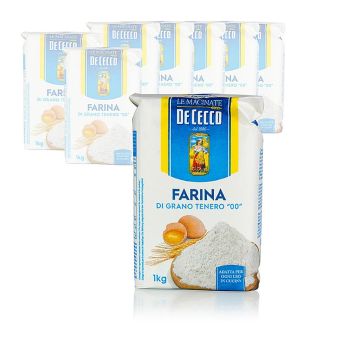 Nudelmehl, fein, Tipo 00, De Cecco, 10 kg, 10 x 1000g