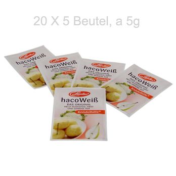 Haco Weiß, Kartoffel, Früchte & Gemüse Bleichmittel - Knödelhilfe, 500 g, 100 x 5g