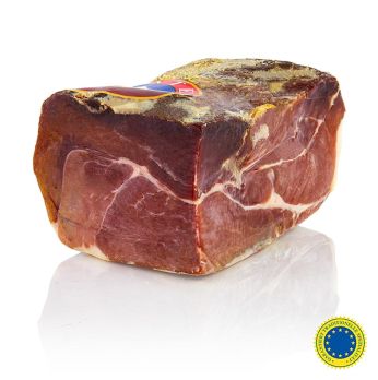 Serrano Schinken 1/4, mind. 12 Mon., Stück ohne Knochen. g.t.S., ca.1.000 g