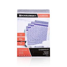 Grubentuch Blau, 45x90cm, grobe Baumwolle, Karlowsky, 10 St