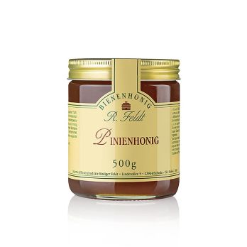 Pinien-Honig, dunkel, mild-würziger Kieferwaldhonig mit Kräutervegetation, 500 g