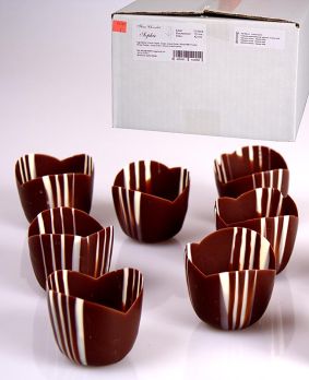 Schokoform - Fleur - Sophie, ø 51mm, 42mm hoch, 970 g, 72 St