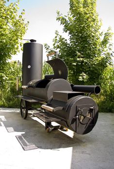 BOS FOOD Barbecue (BBQ) Grill (Smoker) 24 Chuckwagon, 1 St