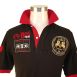BOS FOOD EDITION Polo-Shirt La Guajiro, Kurzarm, schwarz/rot, Herren Gr. S, 1 St