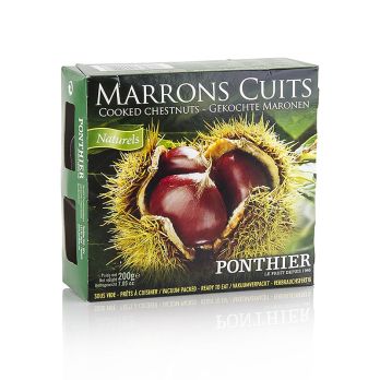 Maronen, geschält und gekocht, vakuumiert, Ponthier, 200 g