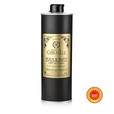 Natives Olivenöl, Fruité Noir, mild-süßlich, Baux de Provence, g.U., Cornille, 1 l