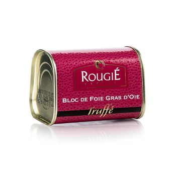 Gänsestopfleberblock, 3% Trüffel, Foie Gras, Trapez, Rougié, 145 g