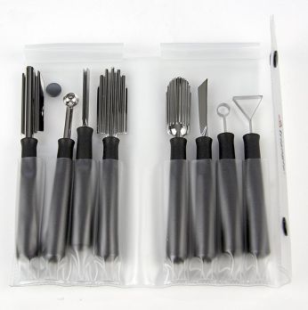 Schnitzmesserset Special: Schnitz- und Kerbmesser, Kugelformer, Edelstahl, 8 tlg.