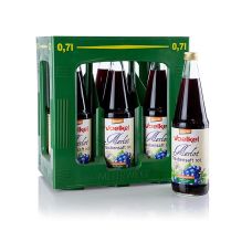 Merlot Traubensaft, dunkel, 100% Direktsaft, Voelkel, BIO, 4,2 l, 6 x 700ml