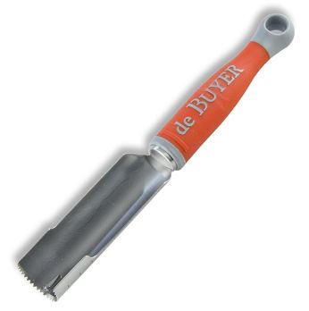 deBUYER Entkerner Universal, ø 30mm, 11cm lang, Edelstahl/Kunststoff rot, 1 St