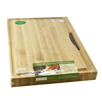 Boos Block Schneidebrett Prep Master aus Ahorn, 61x46x6cm, mit Auffangschale, 1 St