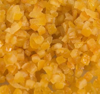 Orangeat, kandierte Orangenschale, fein gewürfelt, 3mm, 250 g