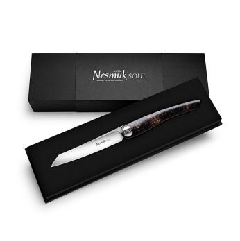 Nesmuk Soul Klappmesser (Folder), 202mm (115mm geschl.), Griff Maserbirken, 1 St