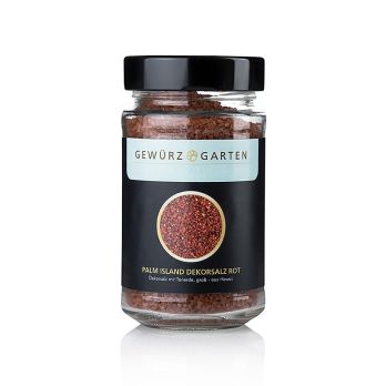 Gewürzgarten Palm Island Pacific-Salz, Dekorsalz mit roter Tonerde, grob, Hawaii, 220 g