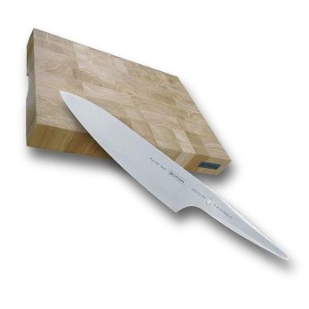 Chroma Set CB-02 Butcher Board 30x40x5cm und P-18 Kochmesser (20cm), 2 tlg.